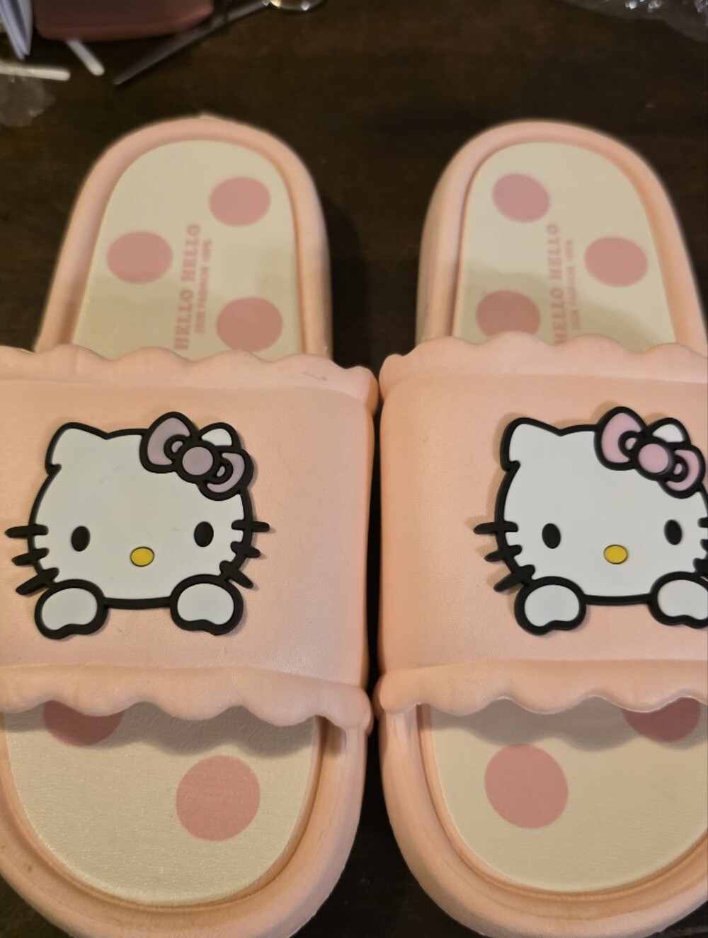 Pink Hello Kitty Slide Sandals